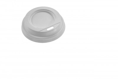 Крышка пластиковая белая D70 мм (для стаканов 150,165,200 мл)